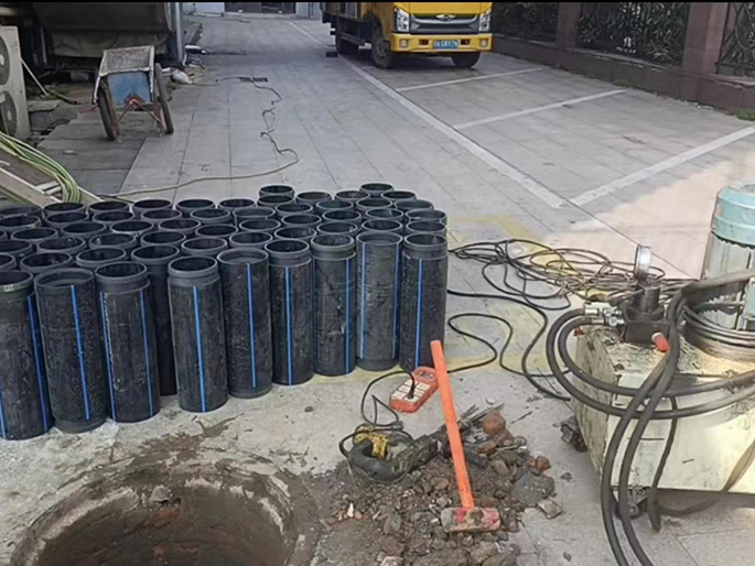 遂昌PE置换管厂家 DN315置换管 非开挖管短管置换